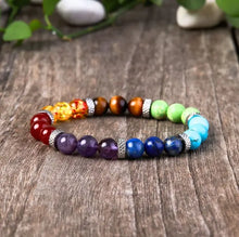 Load image into Gallery viewer, Buddha Padmasana 7 Chakra Stones Bracelet Buddha padmasana