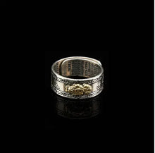 Load image into Gallery viewer, Buddha Padmasana Feng Shui Pixiu Mantra Ring - Wealth &amp; Protection Buddha padmasana