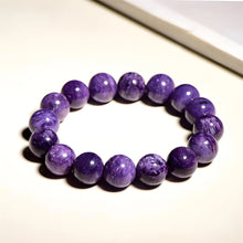 Load image into Gallery viewer, Buddha Padmasana Charoite Bracelet Buddha padmasana