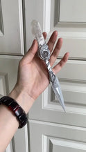 Load image into Gallery viewer, Amethyst Floral Magic Dagger | Blend of Ritual and Art Buddha padmasana
