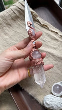 Load image into Gallery viewer, Amethyst Floral Magic Dagger | Blend of Ritual and Art Buddha padmasana
