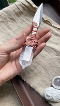Load image into Gallery viewer, Amethyst Floral Magic Dagger | Blend of Ritual and Art Buddha padmasana