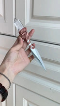 Load image into Gallery viewer, Amethyst Floral Magic Dagger | Blend of Ritual and Art Buddha padmasana