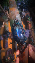 Load image into Gallery viewer, Labradorite Aurora Ritual Blade Buddha padmasana