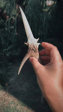 Load image into Gallery viewer, Wildwood Antler Ritual Dagger Buddha padmasana