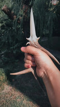 Load image into Gallery viewer, Wildwood Antler Ritual Dagger Buddha padmasana