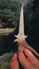 Load image into Gallery viewer, Wildwood Antler Ritual Dagger Buddha padmasana