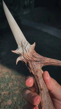 Load image into Gallery viewer, Wildwood Antler Ritual Dagger Buddha padmasana