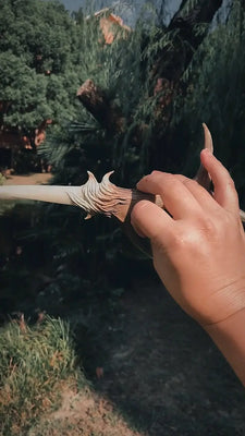 Wildwood Antler Ritual Dagger Buddha padmasana