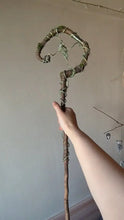 Load image into Gallery viewer, Forest Spirit Crystal Wand | Handcrafted Magical Staff for Ritual &amp; Daily Connection Buddha padmasana