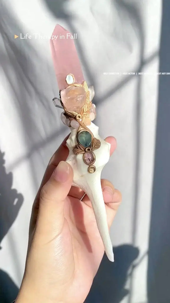 Aphrodite’s Love · Ocean Rose Quartz Ritual Dagger Buddha padmasana