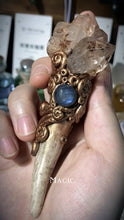 Load image into Gallery viewer, 「Lunar Quartz Shamanic Wand」Handcrafted Crystal Energy Totem for Rituals &amp; Spiritual Awakening Buddha padmasana