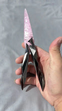 Load image into Gallery viewer, 「Pink Singularity Balisong」Cyberpunk Crystal Energy Butterfly Knife – A Fusion of Edge &amp; Elegance Buddha padmasana