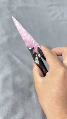 「Pink Singularity Balisong」Cyberpunk Crystal Energy Butterfly Knife – A Fusion of Edge & Elegance Buddha padmasana