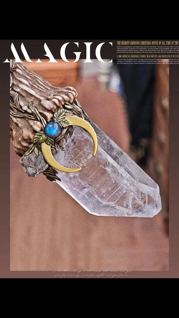 Resonance with All Amethyst Antler Spiritual Scepter Buddha padmasana