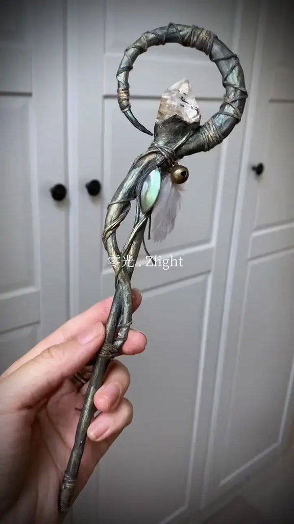 Azure Horn Crystal Chime: Serenity Wand