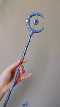 Load image into Gallery viewer, Custom crystal wand staff Buddha padmasana