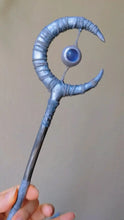Load image into Gallery viewer, Custom crystal wand staff Buddha padmasana