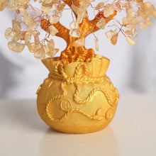 Load image into Gallery viewer, Buddha Padmasana Citrine Money Tree for Prosperity - Feng Shui Gemstone Ornament Buddha padmasana