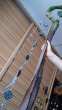 Load image into Gallery viewer, Moss Whisper crystal wand Buddha padmasana