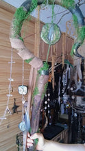 Load image into Gallery viewer, Moss Whisper crystal wand Buddha padmasana