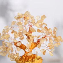 Load image into Gallery viewer, Buddha Padmasana Citrine Money Tree for Prosperity - Feng Shui Gemstone Ornament Buddha padmasana