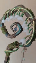 Load image into Gallery viewer, Lily Bell Wisp crystal wand Buddha padmasana