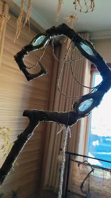 NatureBendScepter Crystal wand Buddha padmasana