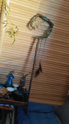 NatureBendScepter Crystal wand Buddha padmasana