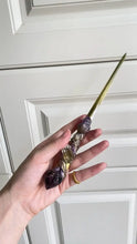 Load image into Gallery viewer, Amethyst Twilight Ritual Wand Buddha padmasana