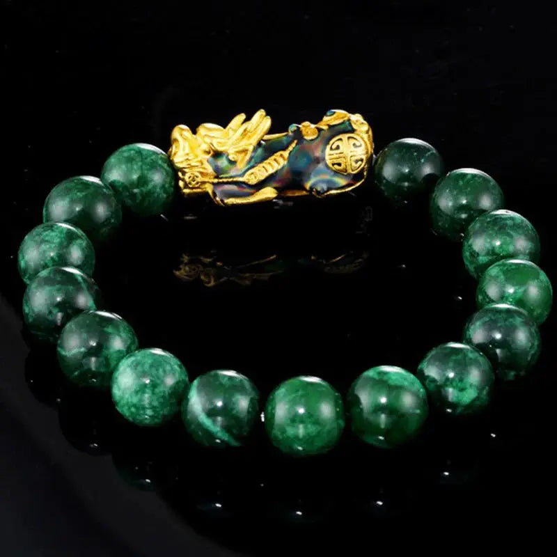Buddha Padmasana FengShui PiXiu Jade Protection Bracelet Buddha padmasana