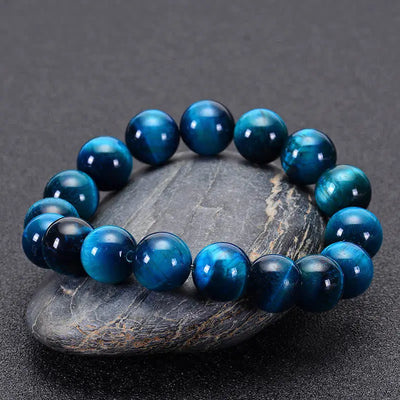 Buddha Padmasana Blue Tiger Eye Protection Bracelet Buddha padmasana