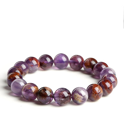 Buddha Padmasana Purple Phantom Quartz Bracelet Buddha padmasana
