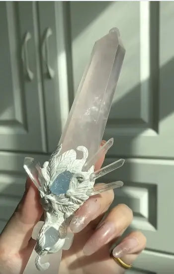 Aurora Pact · Twin Crystal Ritual Dagger Buddha padmasana