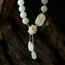 Load image into Gallery viewer, Buddha Padmasana Natural White Jade Luck Bracelet Buddha padmasana
