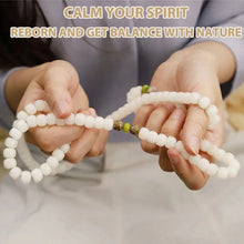 Load image into Gallery viewer, Buddha Padmasana White Jade Bodhi Lotus Mala Harmony Necklace Bracelet Buddha padmasana