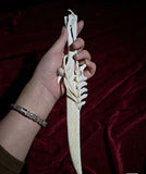 Handcrafted Bone Ritual Dagger | Witchcraft Athame, Gothic Decor, Cosplay Prop, Occult Collectible