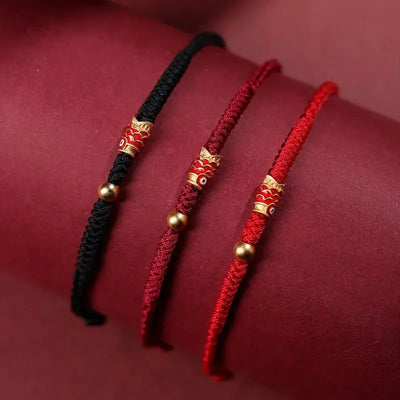 Buddha Padmasana 925 Sterling Silver Handmade Koi Fish Wealth Success Braided Rope Bracelet Buddha padmasana