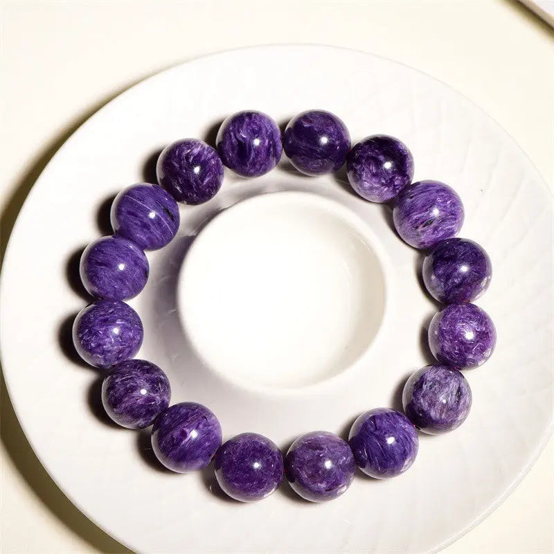 Buddha Padmasana Charoite Bracelet Buddha padmasana