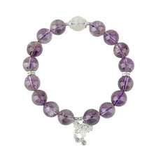 Load image into Gallery viewer, Buddha Padmasana Amethyst &amp; Blue Moonstone Butterfly Bracelet‌ Buddha padmasana