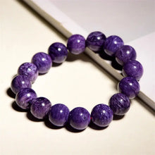Load image into Gallery viewer, Buddha Padmasana Charoite Bracelet Buddha padmasana