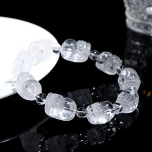 Load image into Gallery viewer, Buddha Padmasana White Phantom Carved Pi Xiu handmade Bracelet Buddha padmasana