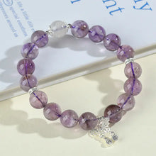 Load image into Gallery viewer, Buddha Padmasana Amethyst &amp; Blue Moonstone Butterfly Bracelet‌ Buddha padmasana