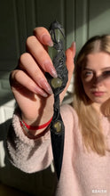 Load image into Gallery viewer, Darkwood Glow &amp; Vine Ritual Dagger (2-in-1 Letter Opener)