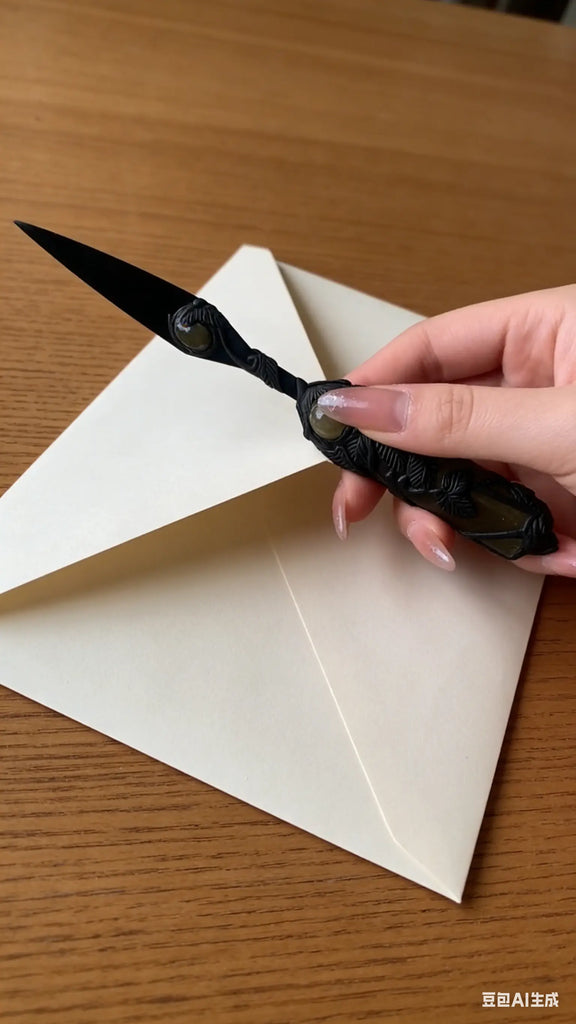 Darkwood Glow & Vine Ritual Dagger (2-in-1 Letter Opener)