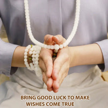 Load image into Gallery viewer, Buddha Padmasana White Jade Bodhi Lotus Mala Harmony Necklace Bracelet Buddha padmasana