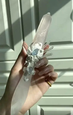 Aurora Pact · Twin Crystal Ritual Dagger Buddha padmasana