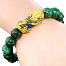 Load image into Gallery viewer, Buddha Padmasana FengShui PiXiu Jade Protection Bracelet Buddha padmasana