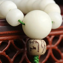 Load image into Gallery viewer, Buddha Padmasana White Jade Bodhi Lotus Mala Harmony Necklace Bracelet Buddha padmasana